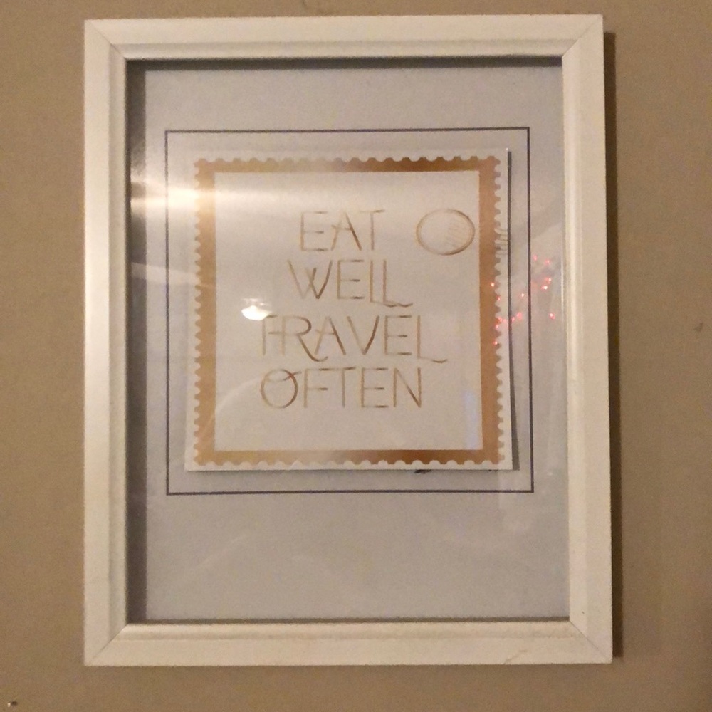 12x14 EAT WELL TRAVEL OFTEN WALL ART